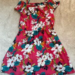 Guess Pink Floral Kids Dress
